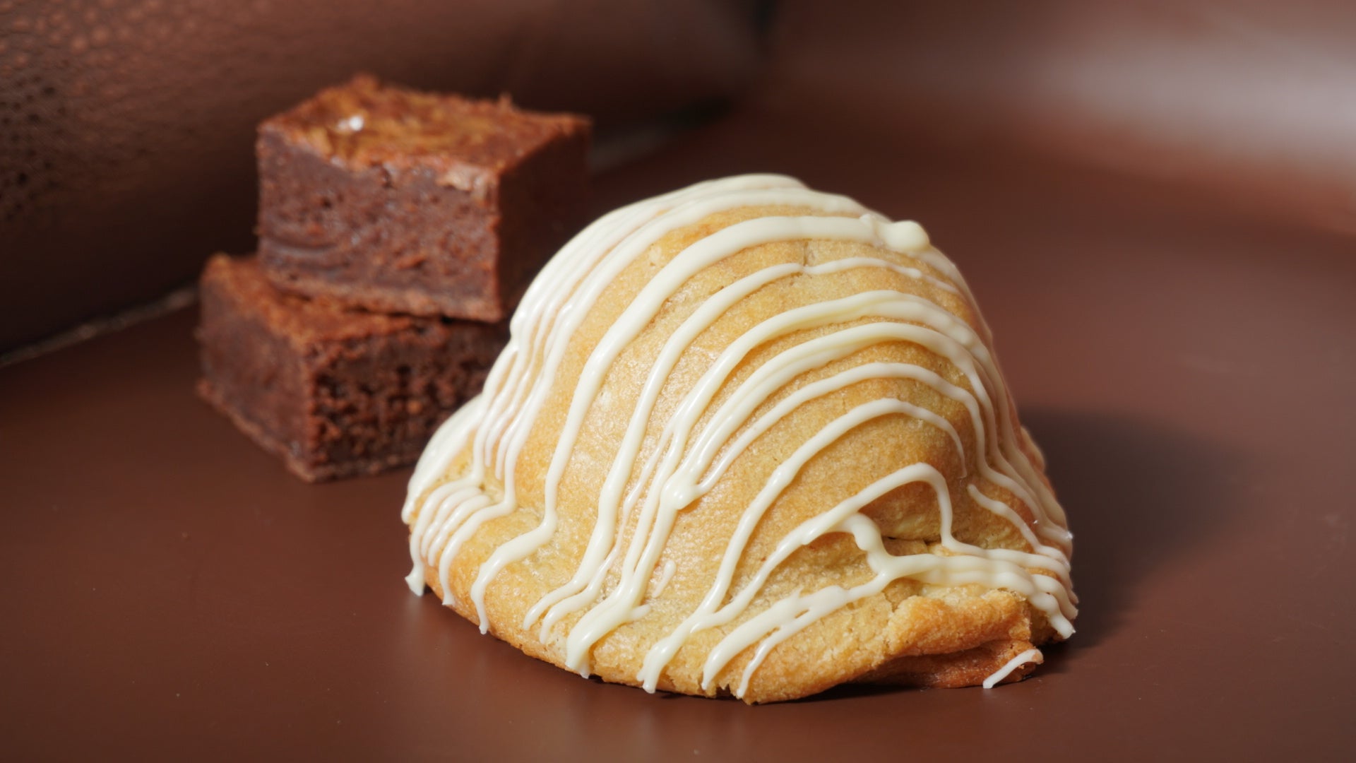 White Chocolate Hazlenut Brownie NYC Stuffed Cookie