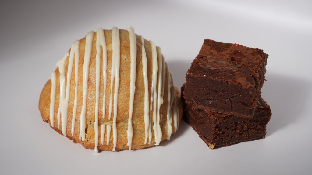 White Chocolate Hazlenut Brownie NYC Stuffed Cookie
