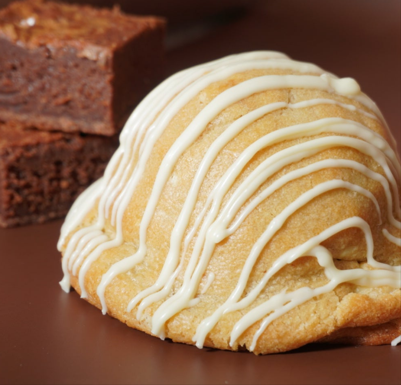 White Chocolate Hazlenut Brownie NYC Stuffed Cookie
