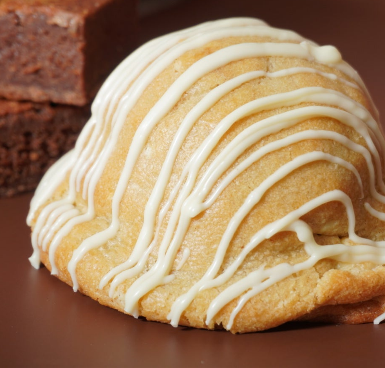 White Chocolate Hazlenut Brownie NYC Stuffed Cookie