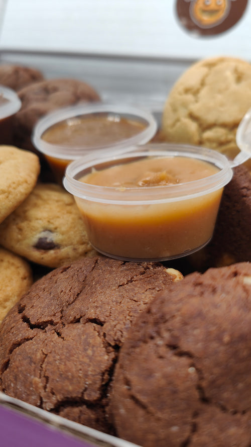 Best Seller Snackbox 20 Cookie 4 Flavour Dipping Dunking Cookies + 1 Dip