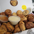 Best Seller Snackbox 20 Cookie 4 Flavour Dipping Dunking Cookies + 2 Dips